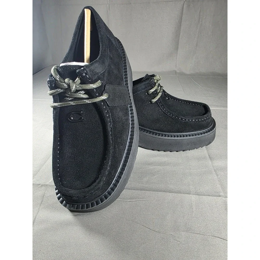 COACH Men's Sculpted‎ C Chukka Boot in Suede black Size 6B